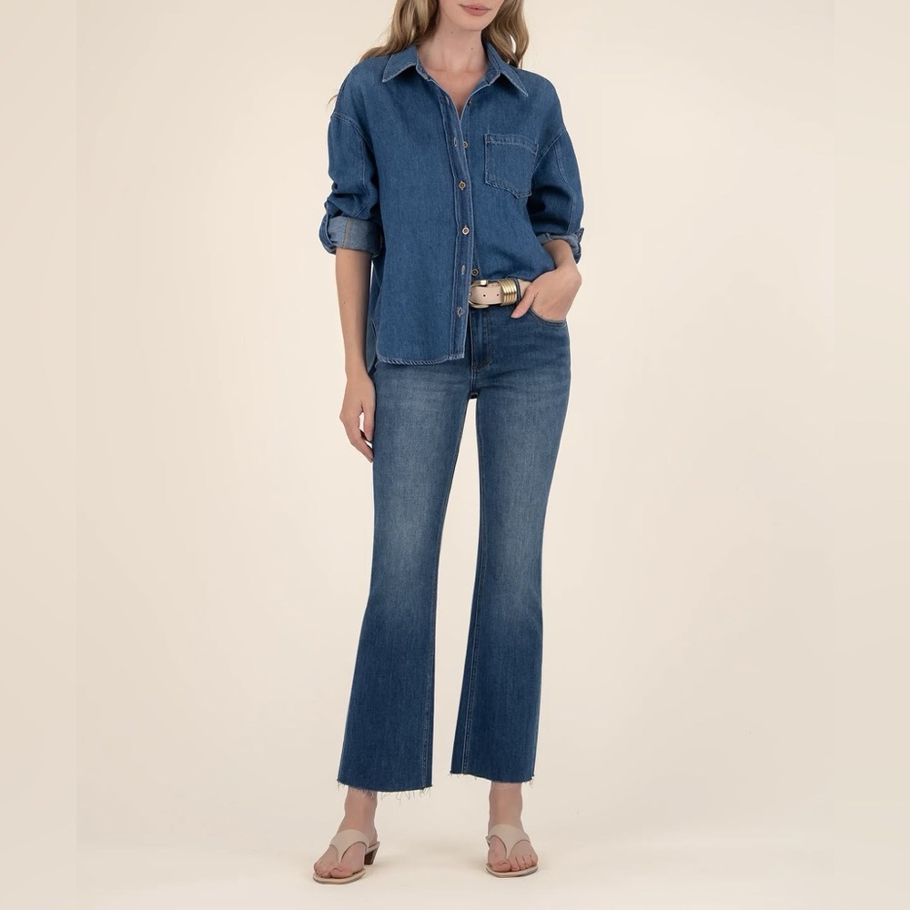 Kut from the Kloth Kelsey Midrise Ankle Flare